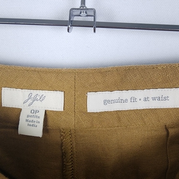 J Jill 100% Linen Wide Leg Genuine Fit at Waist Pants Size 0 Petite - Picture 5 of 6